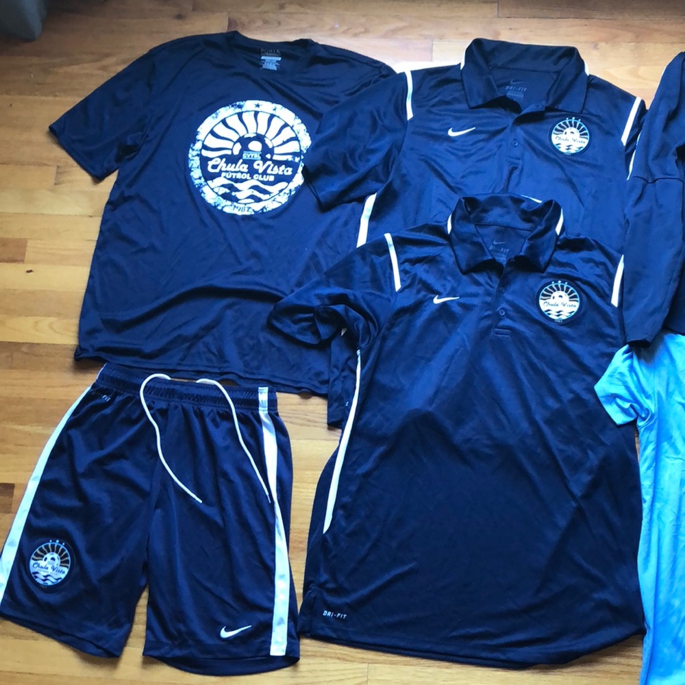 Bundle of soccer clothes